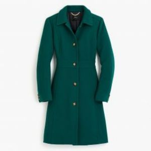 Classic lady day coat in Italian double-cloth wool